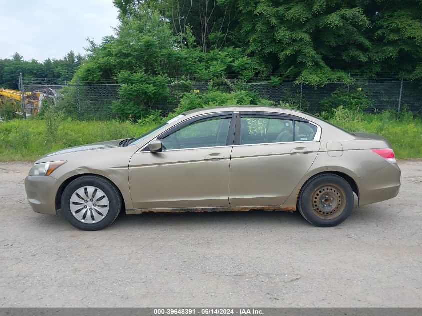 2010 Honda Accord 2.4 Lx VIN: 1HGCP2F37AA066547 Lot: 39648391