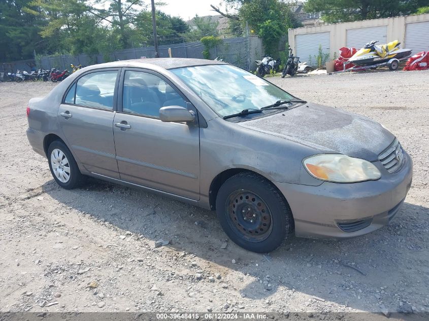 2003 Toyota Corolla Le VIN: 1NXBR32E33Z072313 Lot: 39648415