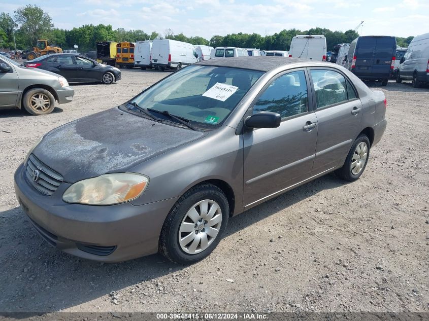 2003 Toyota Corolla Le VIN: 1NXBR32E33Z072313 Lot: 39648415