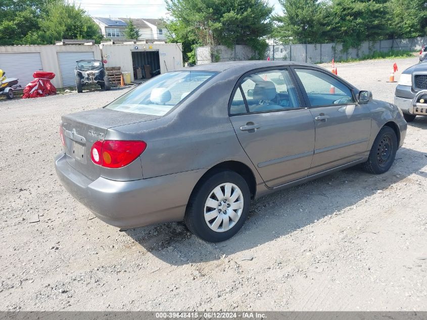 2003 Toyota Corolla Le VIN: 1NXBR32E33Z072313 Lot: 39648415