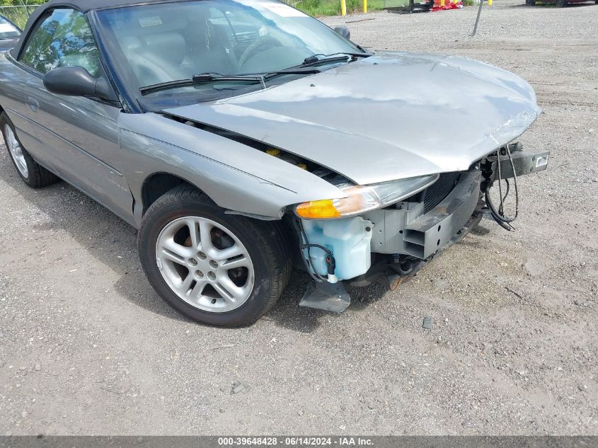 1999 Chrysler Sebring Jx VIN: 3C3EL45H5XT579197 Lot: 39648428