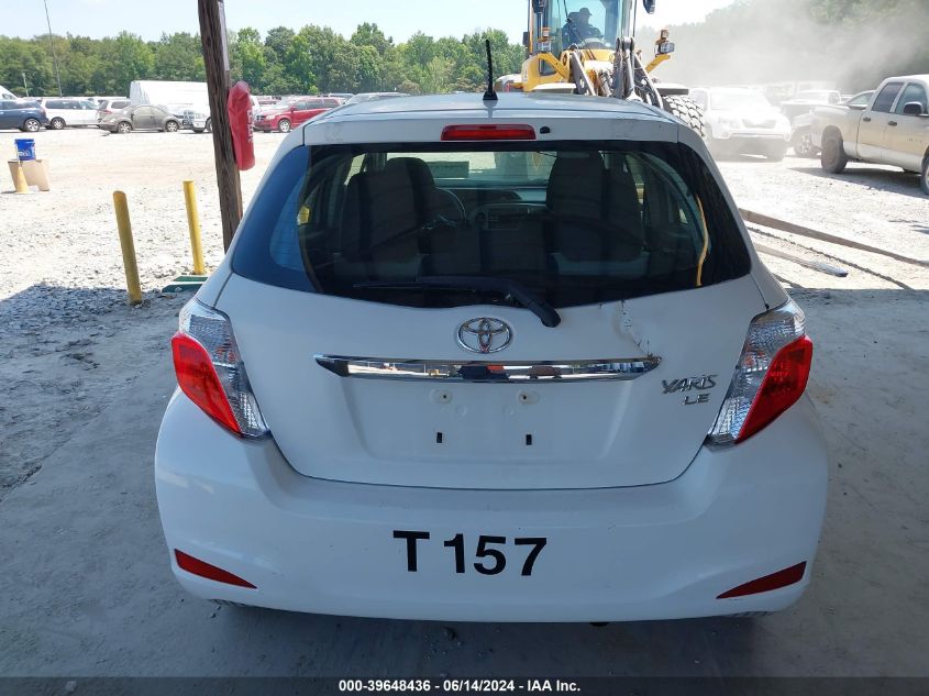 2013 Toyota Yaris Le VIN: JTDKTUD36DD552760 Lot: 39648436