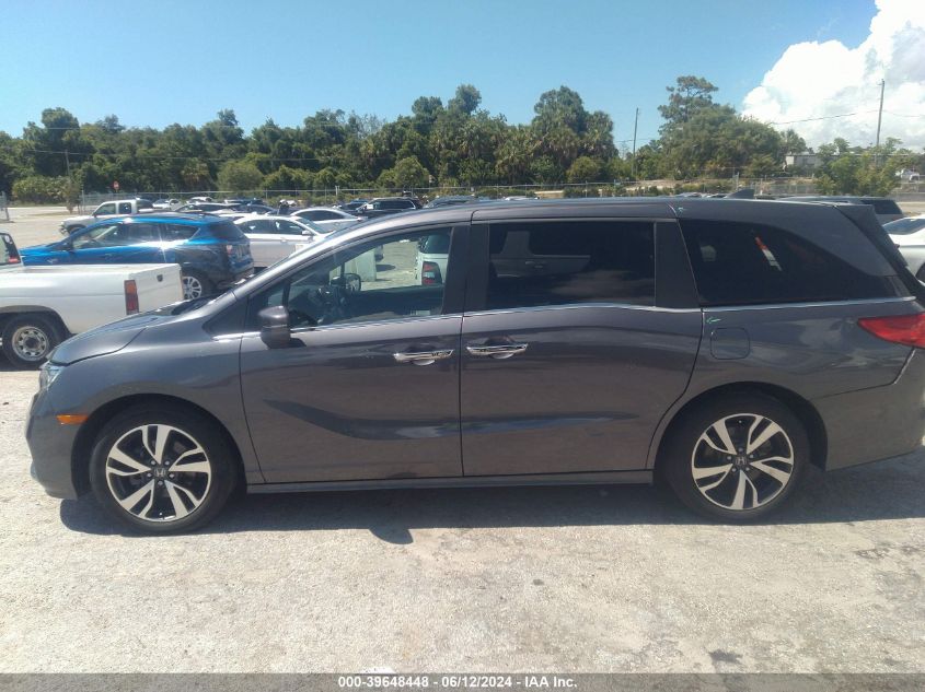 2022 Honda Odyssey Touring VIN: 5FNRL6H89NB016380 Lot: 39648448