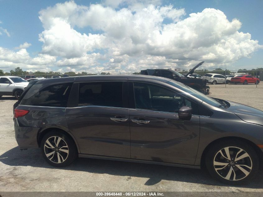2022 Honda Odyssey Touring VIN: 5FNRL6H89NB016380 Lot: 39648448