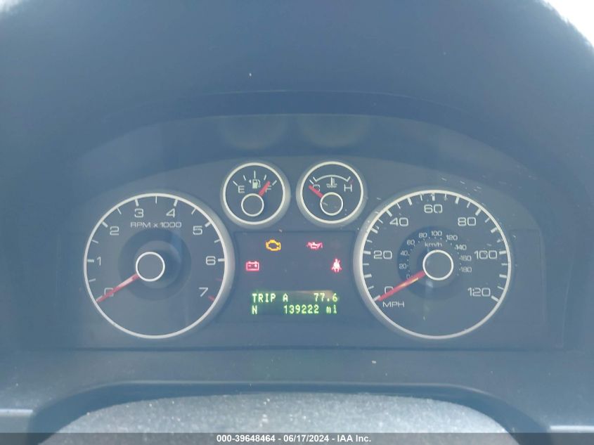 2007 Ford Fusion Sel VIN: 3FAHP021X7R188580 Lot: 39648464