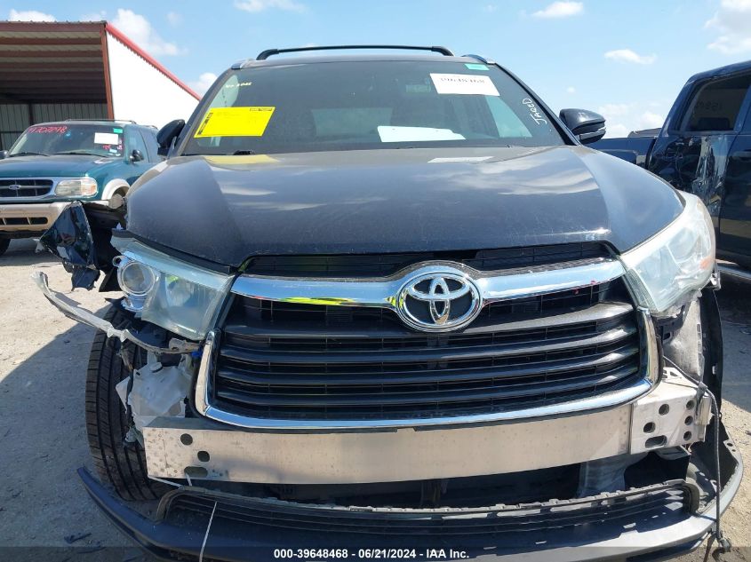 2015 Toyota Highlander Xle V6 VIN: 5TDKKRFH5FS118121 Lot: 39648468