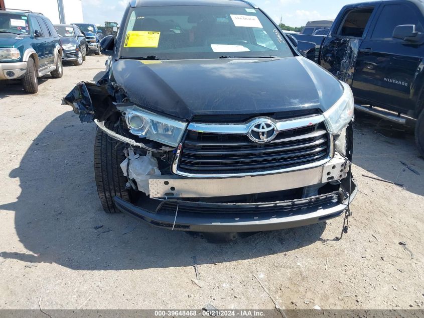 2015 Toyota Highlander Xle V6 VIN: 5TDKKRFH5FS118121 Lot: 39648468