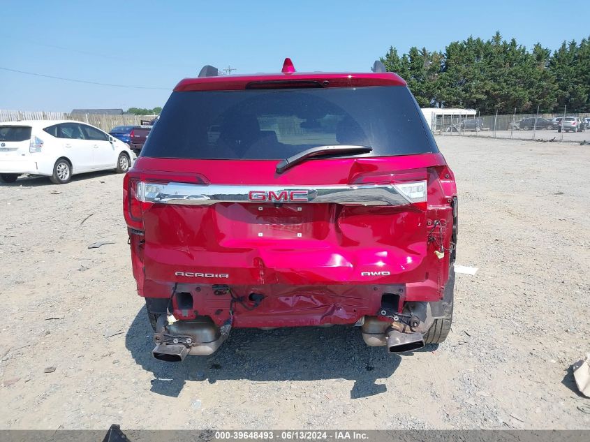 2022 GMC Acadia Awd Slt VIN: 1GKKNULS5NZ153785 Lot: 39648493