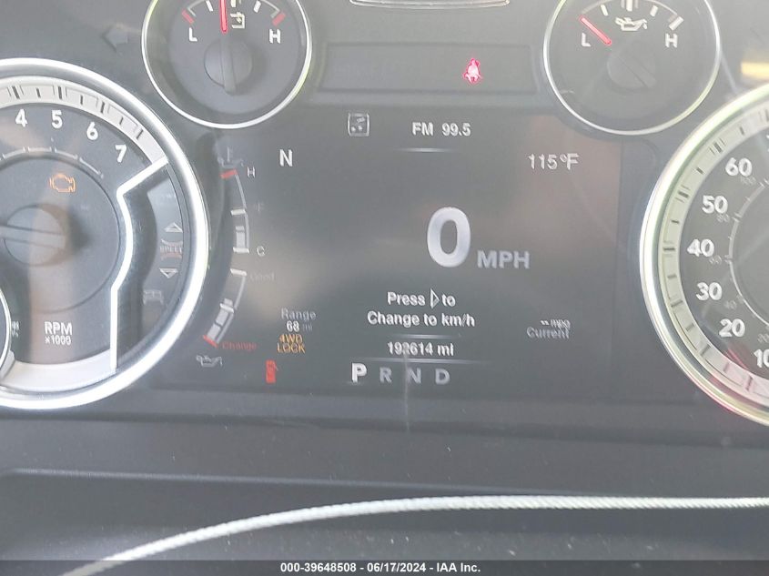 2013 Ram 1500 Big Horn VIN: 1C6RR7GT9DS578718 Lot: 39648508