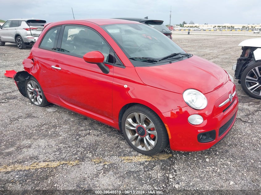2015 Fiat 500 Sport VIN: 3C3CFFBR8FT576302 Lot: 39648519