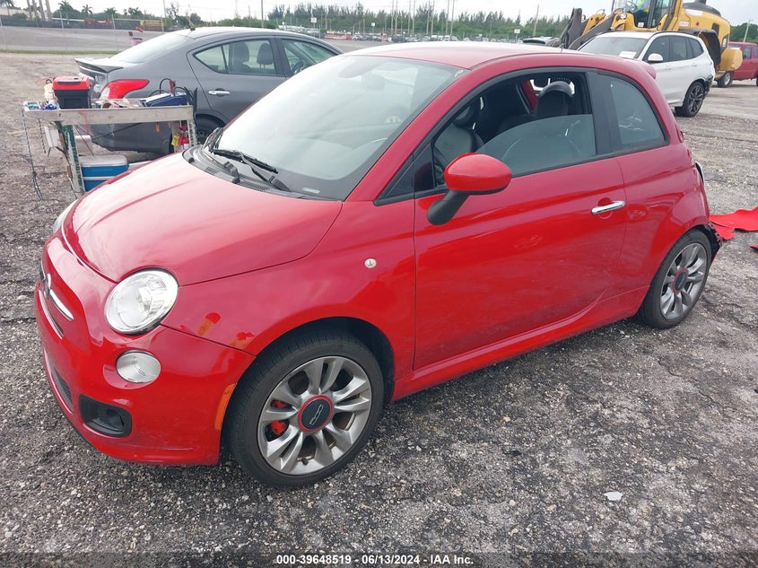 2015 Fiat 500 Sport VIN: 3C3CFFBR8FT576302 Lot: 39648519