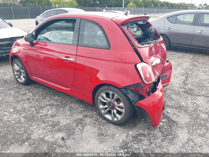 2015 Fiat 500 Sport VIN: 3C3CFFBR8FT576302 Lot: 39648519
