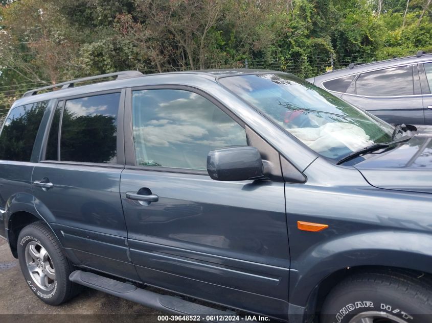 2006 Honda Pilot Ex-L VIN: 5FNYF18556B001369 Lot: 39648522