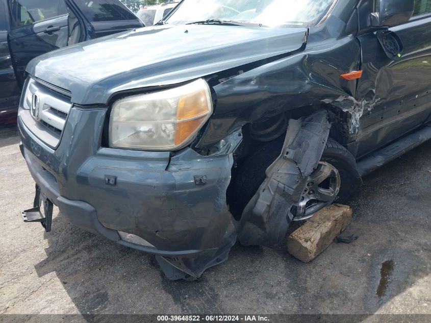 2006 Honda Pilot Ex-L VIN: 5FNYF18556B001369 Lot: 39648522