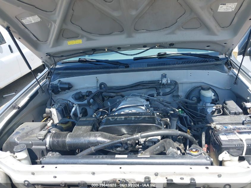 2001 Toyota Sequoia Limited VIN: 5TDZT38A71S040779 Lot: 39648575