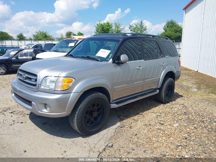 2001 Toyota Sequoia Limited VIN: 5TDZT38A71S040779 Lot: 39648575