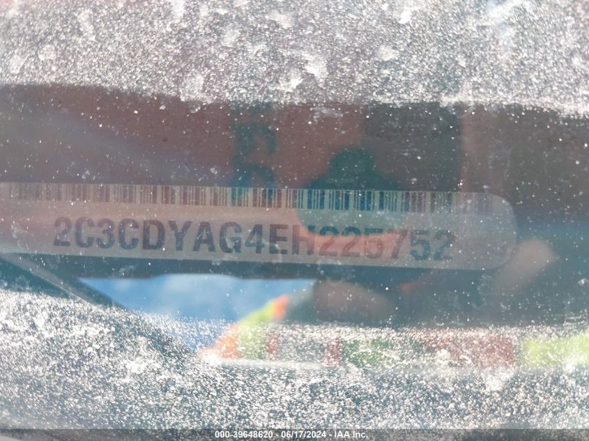 2014 Dodge Challenger Sxt 100Th Anniversary Appearance Group VIN: 2C3CDYAG4EH225752 Lot: 39648620