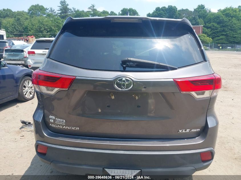 2017 Toyota Highlander Xle VIN: 5TDJZRFH9HS398202 Lot: 39648636