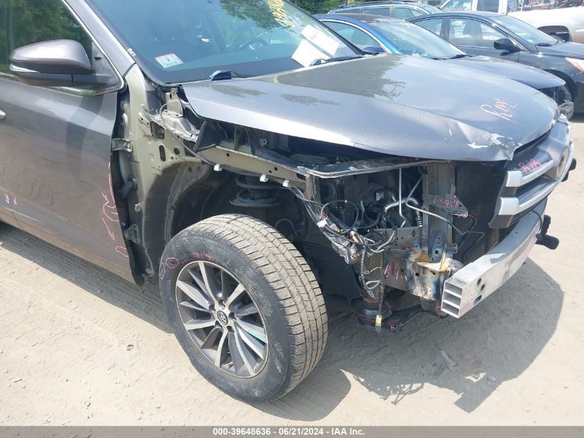 2017 Toyota Highlander Xle VIN: 5TDJZRFH9HS398202 Lot: 39648636