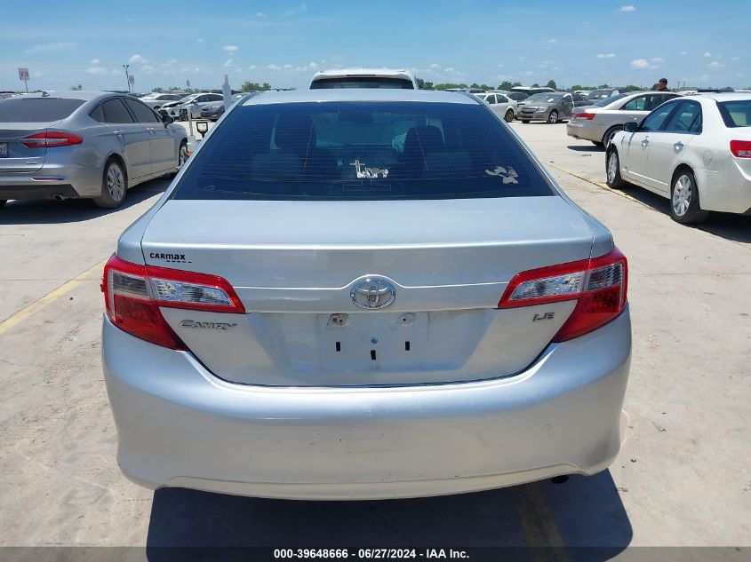 2012 Toyota Camry Le VIN: 4T4BF1FK1CR158206 Lot: 39648666