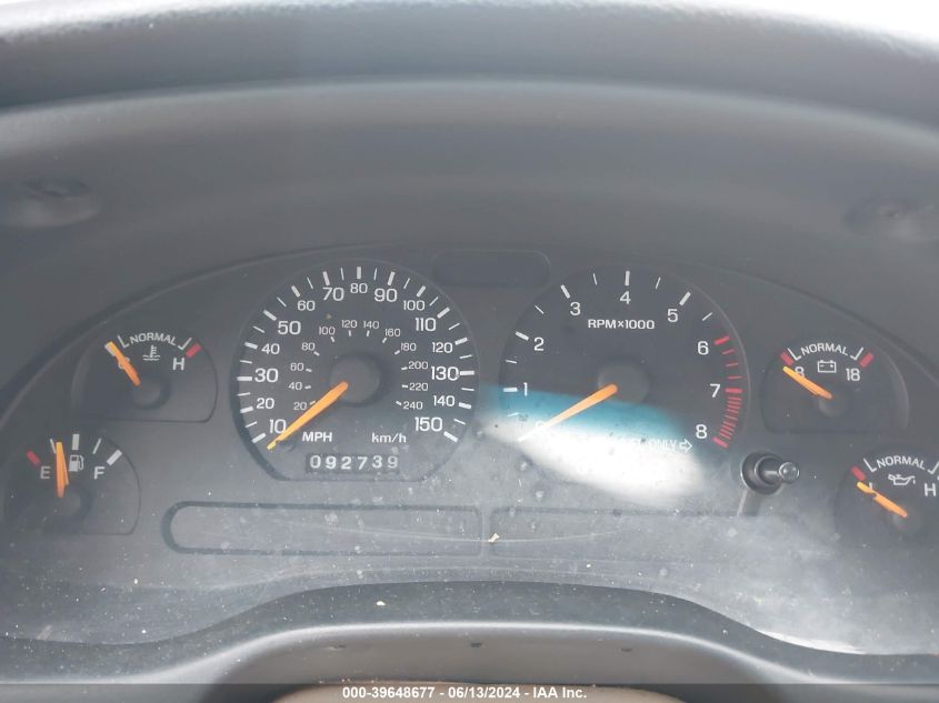 1997 Ford Mustang Gt VIN: 1FALP42X9VF141251 Lot: 39648677