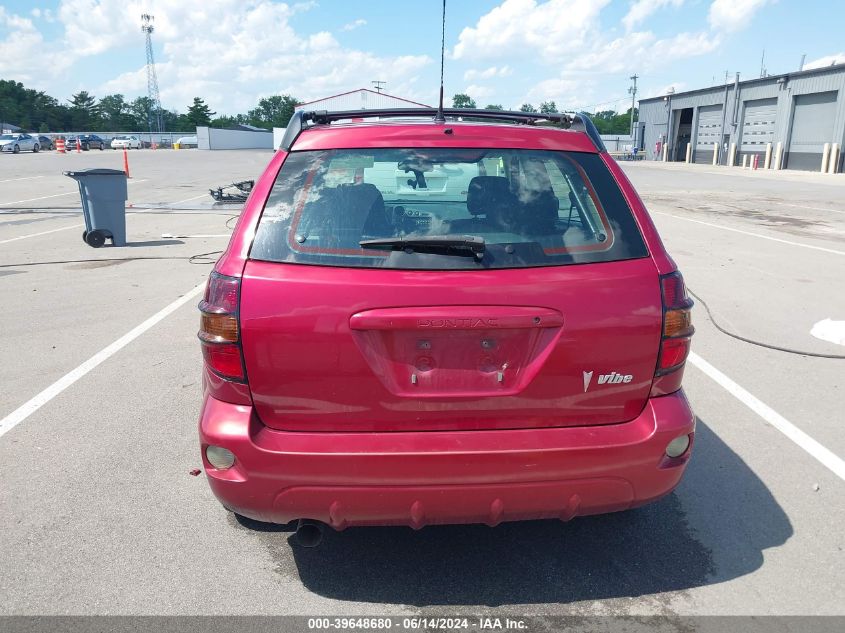 2004 Pontiac Vibe VIN: 5Y2SL62834Z422030 Lot: 39648680