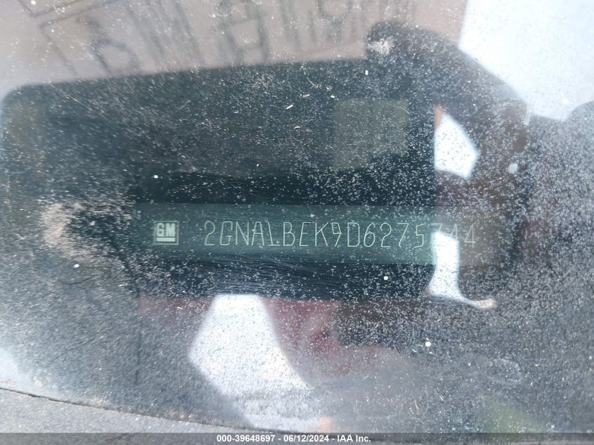 2013 Chevrolet Equinox Ls VIN: 2GNALBEK9D6275744 Lot: 39648697