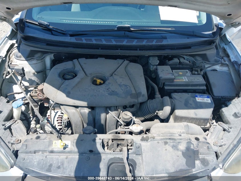 2013 Hyundai Elantra Gls VIN: KMHDH4AE3DU787581 Lot: 39648743