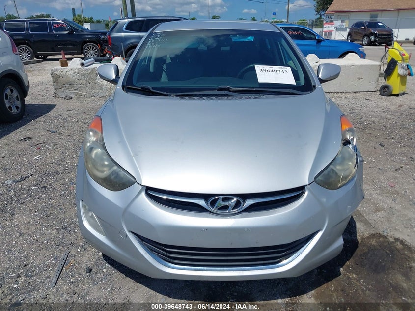 2013 Hyundai Elantra Gls VIN: KMHDH4AE3DU787581 Lot: 39648743