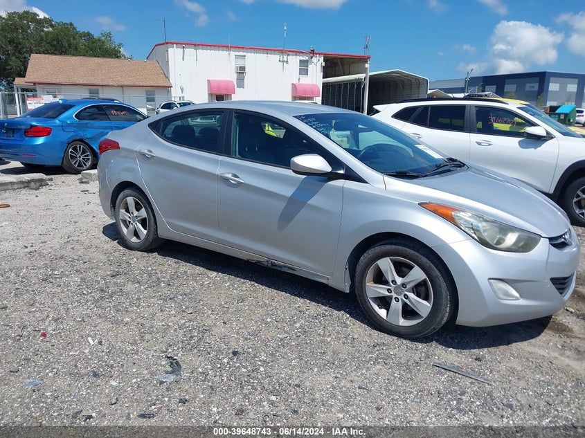 2013 Hyundai Elantra Gls VIN: KMHDH4AE3DU787581 Lot: 39648743