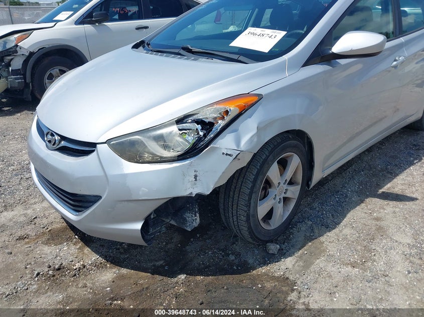 2013 Hyundai Elantra Gls VIN: KMHDH4AE3DU787581 Lot: 39648743