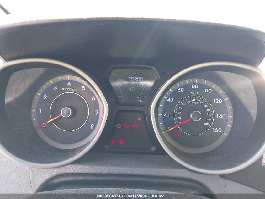 2013 Hyundai Elantra Gls VIN: KMHDH4AE3DU787581 Lot: 39648743