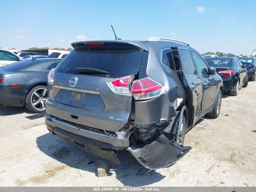 2016 Nissan Rogue Sl VIN: JN8AT2MV5GW140392 Lot: 39648746