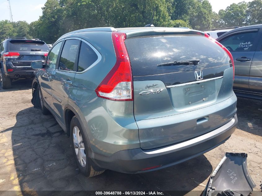 2012 Honda Cr-V Exl VIN: 2HKRM3H72CH513692 Lot: 39648788