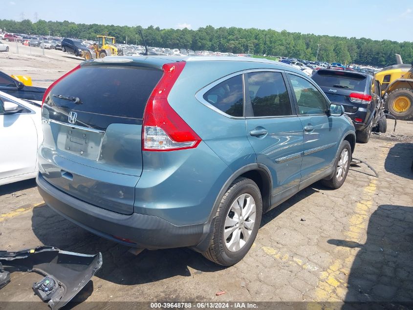 2012 Honda Cr-V Exl VIN: 2HKRM3H72CH513692 Lot: 39648788