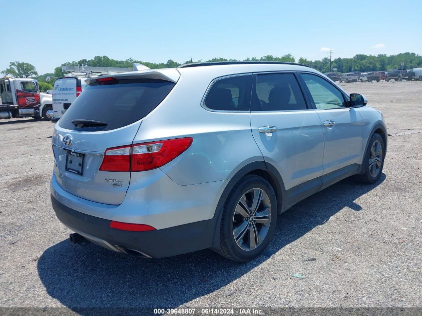 2015 Hyundai Santa Fe Limited VIN: KM8SR4HF8FU104313 Lot: 39648807