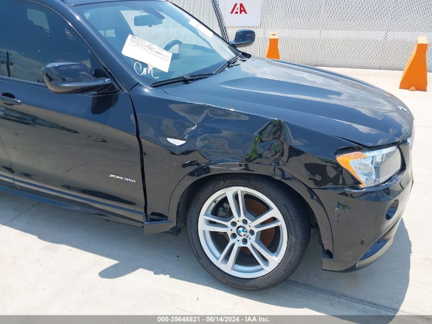 2014 BMW X3 xDrive35I VIN: 5UXWX7C55E0E82463 Lot: 39648821