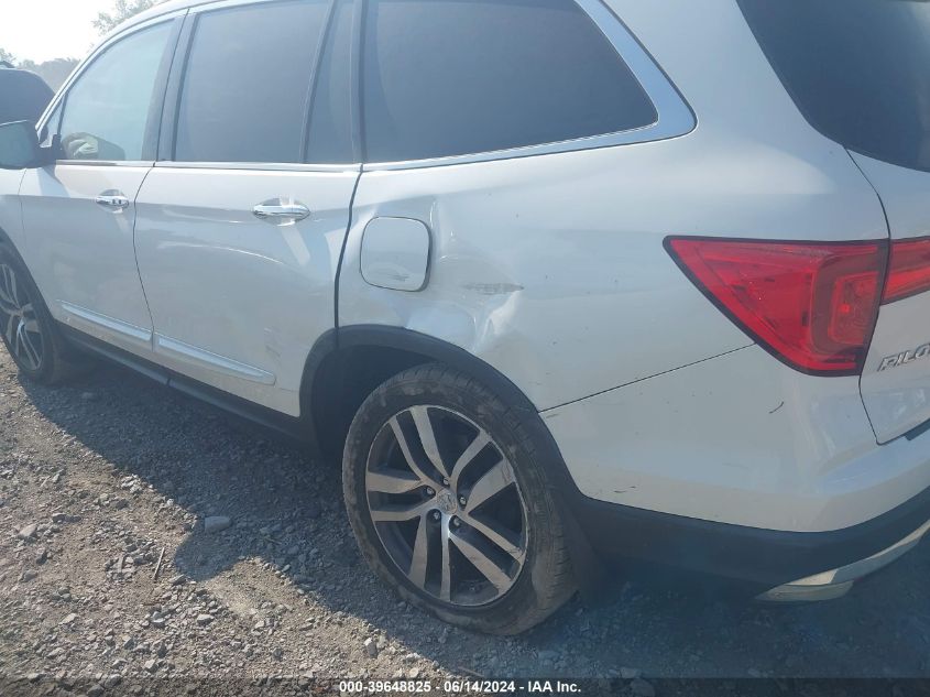 2016 Honda Pilot Touring VIN: 5FNYF6H9XGB089353 Lot: 39648825