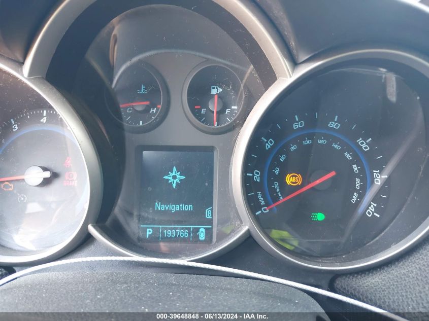 2011 Chevrolet Cruze 1Lt VIN: 1G1PF5S9XB7266179 Lot: 39648848