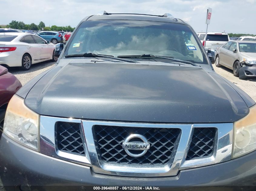 2012 Nissan Armada Platinum VIN: 5N1BA0NE2CN606946 Lot: 39648857