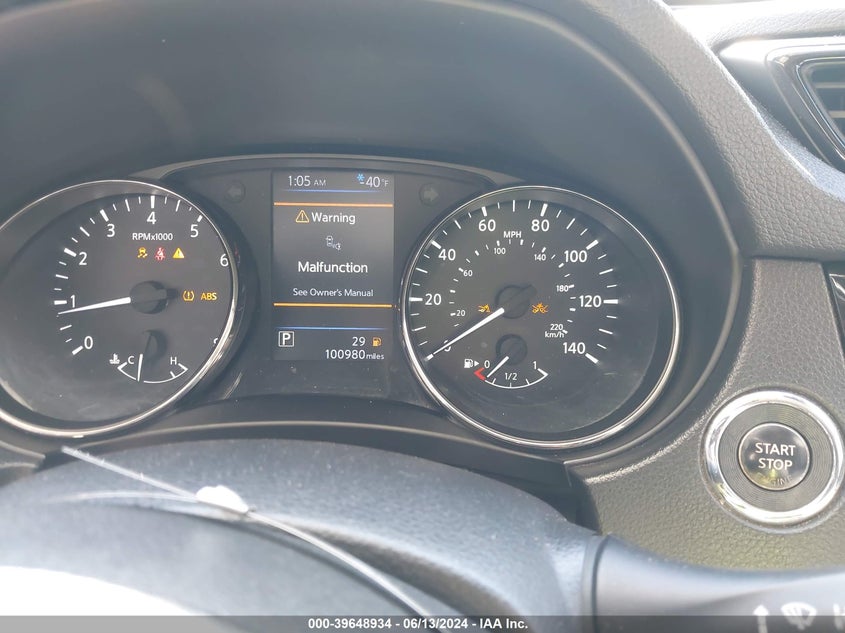 2019 Nissan Rogue Sv VIN: KNMAT2MT7KP511257 Lot: 39648934