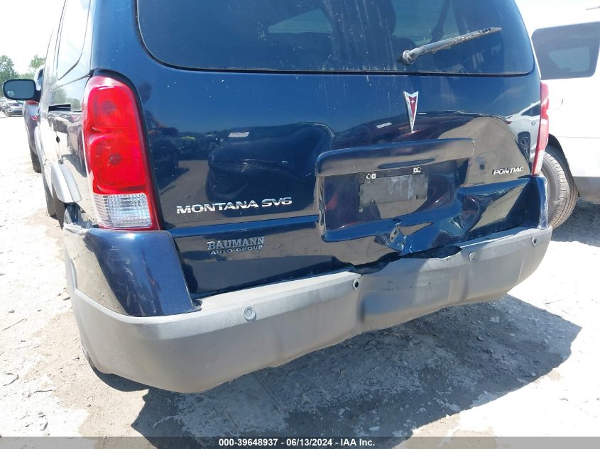 2006 Pontiac Montana Sv6 VIN: 1GMDV33L56D187811 Lot: 39648937