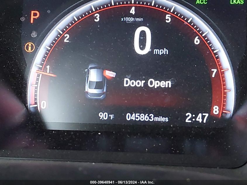 2020 Honda Civic Sport VIN: 19XFC2F86LE027760 Lot: 39648941