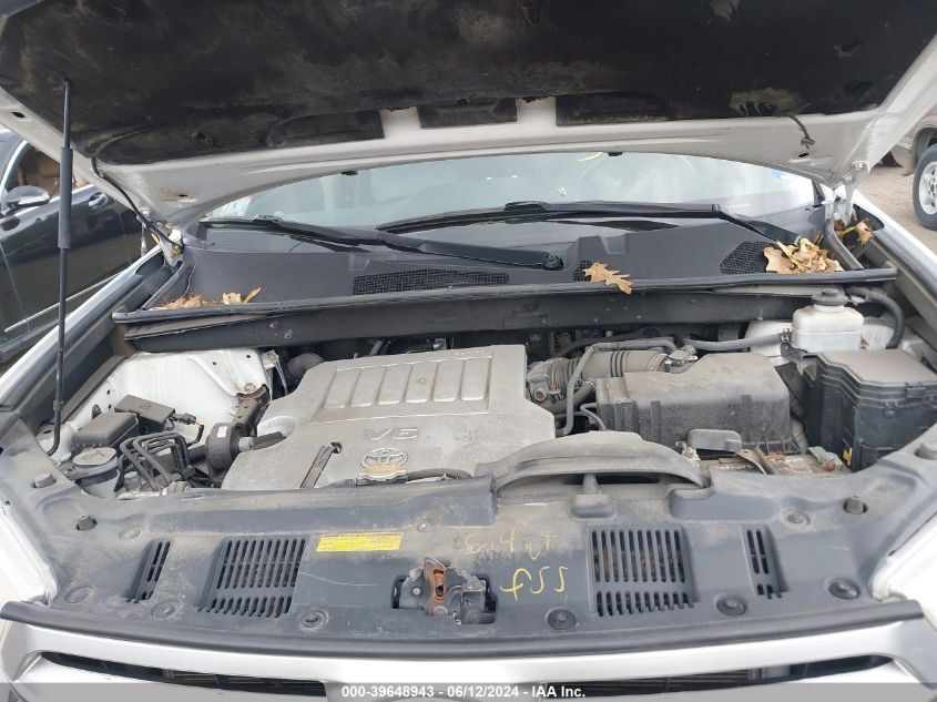 2011 Toyota Highlander Base V6 VIN: 5TDBK3EH5BS086795 Lot: 39648943