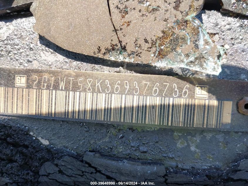 2006 Chevrolet Impala Lt VIN: 2G1WT58K369376736 Lot: 39648998