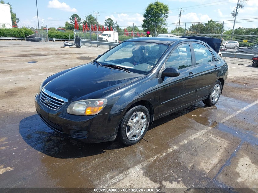 2009 Kia Spectra Lx VIN: KNAFE221095647332 Lot: 39649003