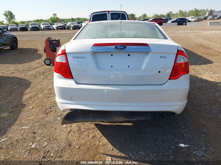 2012 Ford Fusion Sel VIN: 3FAHP0JA3CR117314 Lot: 39649028