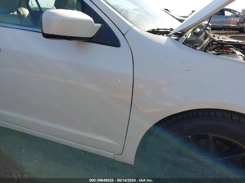 2012 Ford Fusion Sel VIN: 3FAHP0JA3CR117314 Lot: 39649028