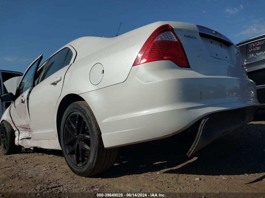 2012 Ford Fusion Sel VIN: 3FAHP0JA3CR117314 Lot: 39649028