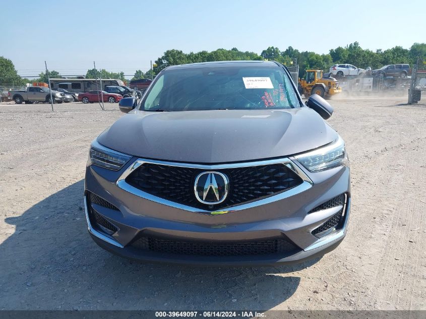 2019 Acura Rdx Advance Package VIN: 5J8TC1H76KL000762 Lot: 39649097